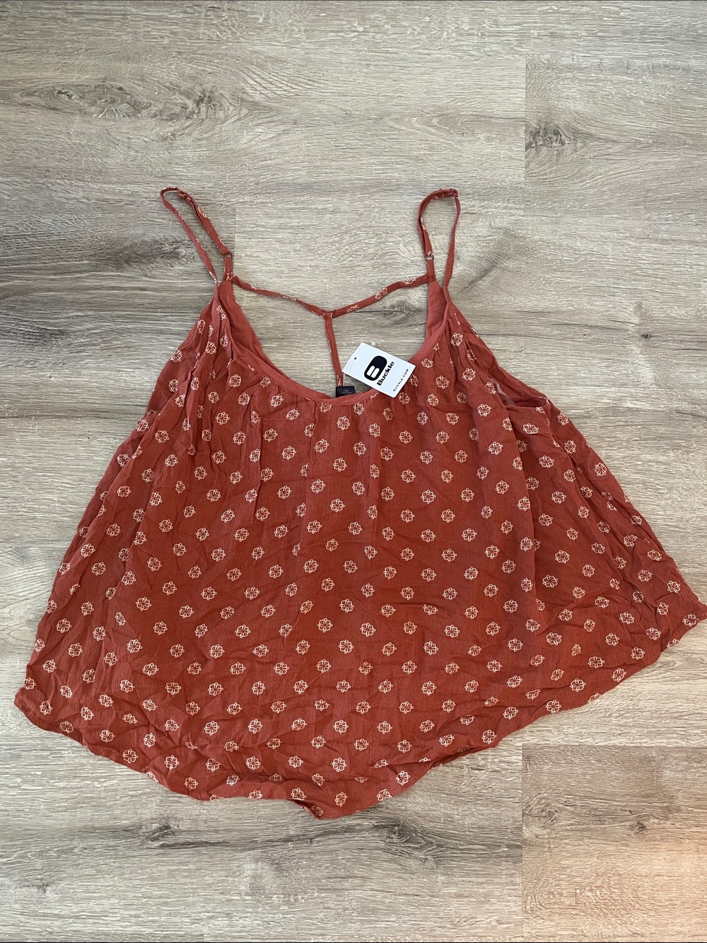 NWT Buckle | Daytrip Rust flowy printed tank size small